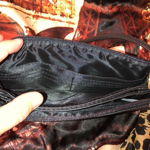 Black Mini Crossbody Bag Wallet Purse - Picture 5 of 12